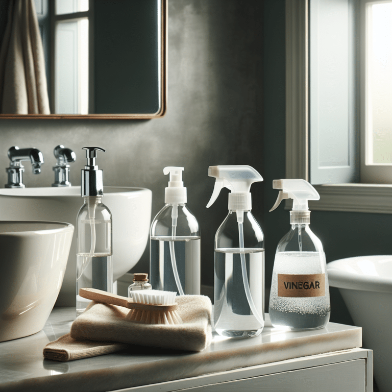 Homemade Bathroom Cleaner with Vinegar